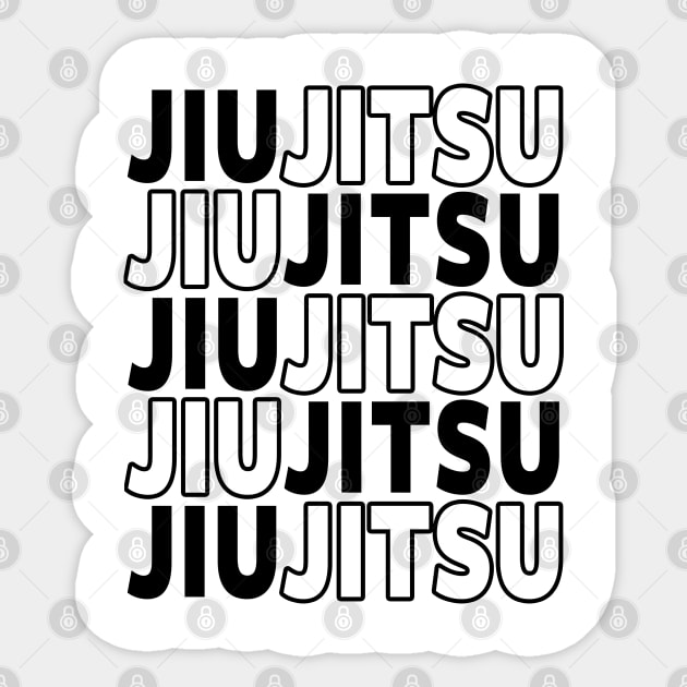 JIU JITSU, BRAZILIAN JIU JITSU Sticker by Tshirt Samurai